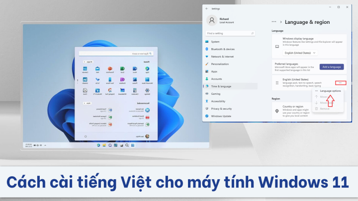 Cách cài tiếng việt cho máy tính Windows 11 - SurfacePro.vn